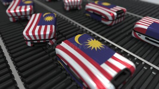 马来西亚和switzerl和两个旗纺织品布,织物质地马来西亚旗位置地图钉